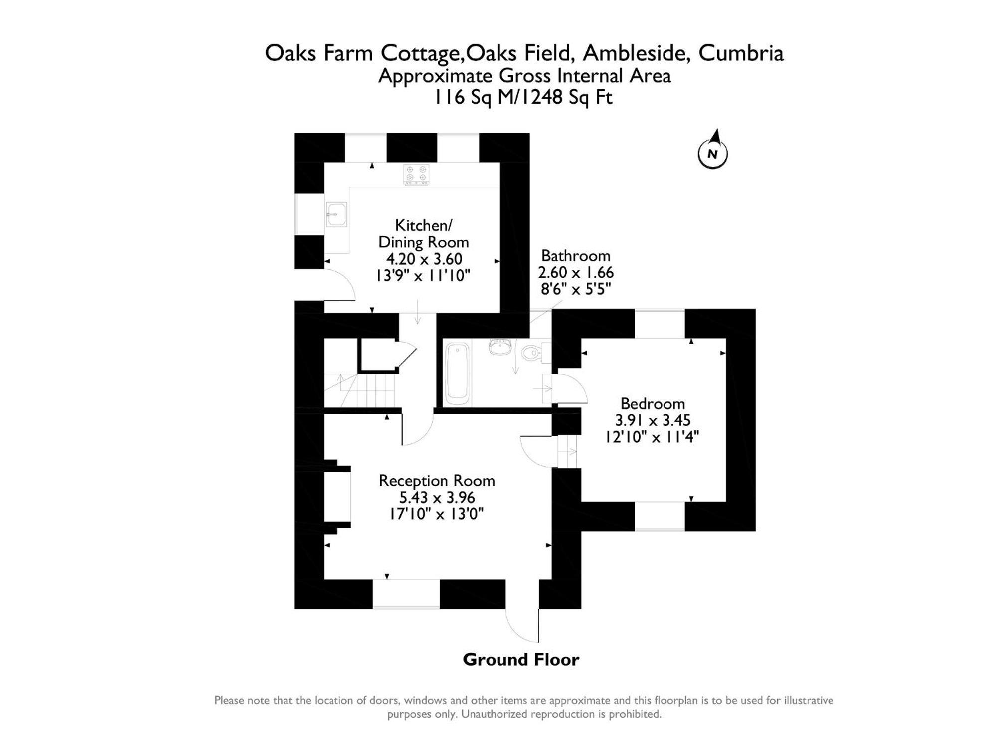 1 Oaks Farm Cottages Ambleside Exterior foto